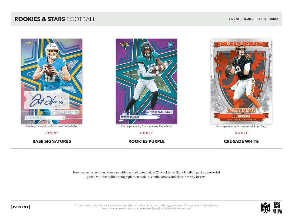 2025 Panini Football Rookies and Stars Hobby Box