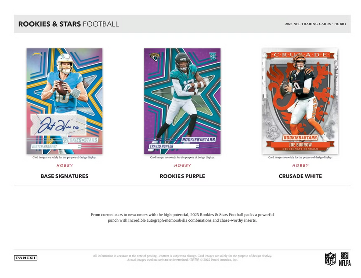 2025 Panini Football Rookies and Stars Hobby Box