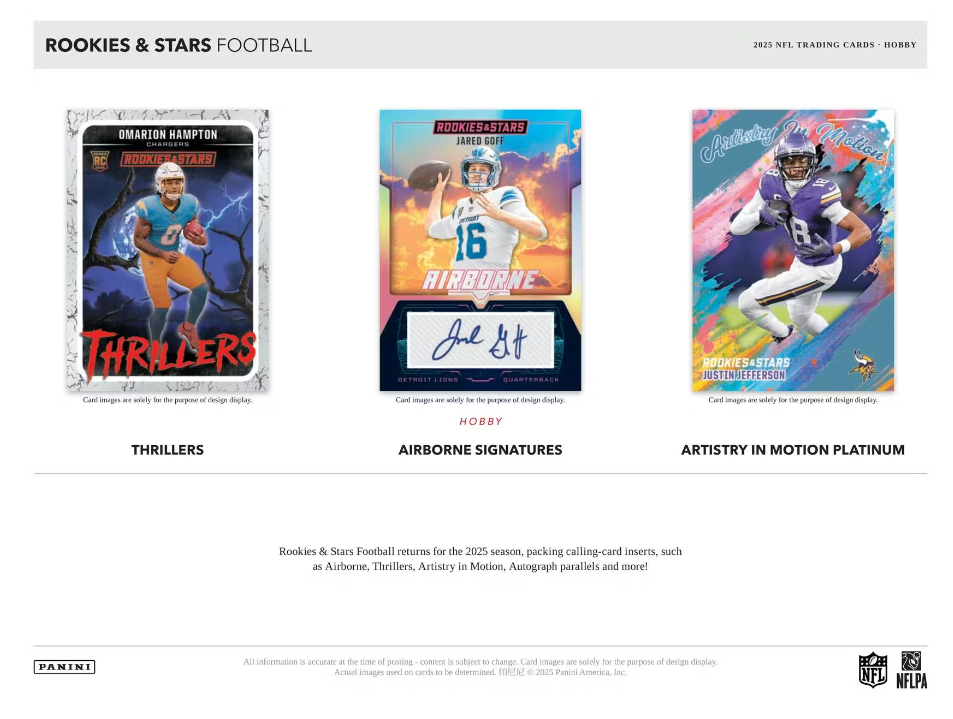 2025 Panini Football Rookies and Stars Hobby Box