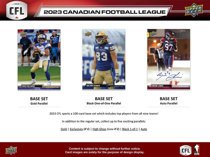 2023 Upper Deck CFL Hobby Box