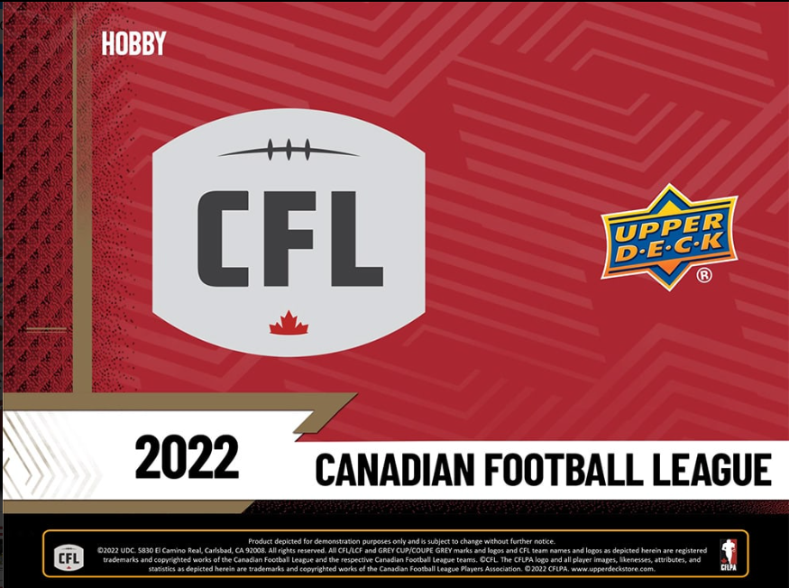 2022 Upper Deck CFL Hobby Box