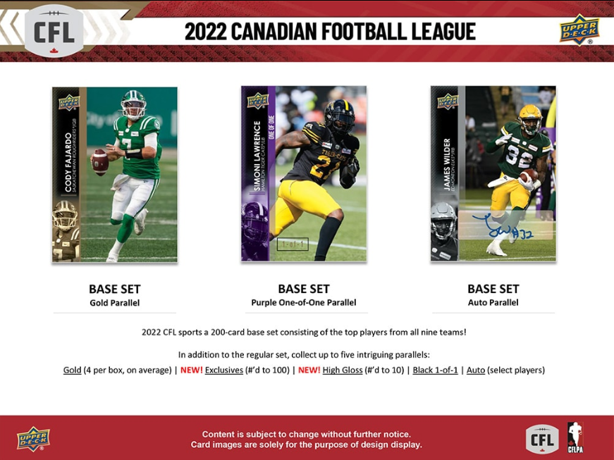 2022 Upper Deck CFL Hobby Box