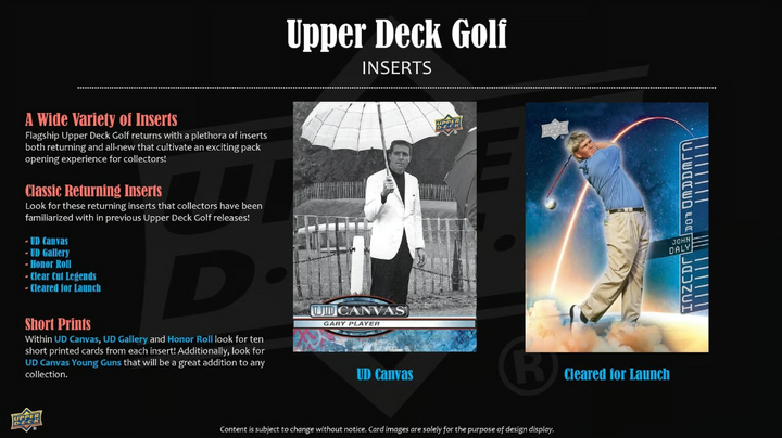 2026 Upper Deck Golf Hobby Box (Call For Pricing)