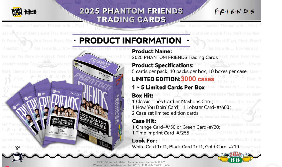 2025 Kakawow Phantom Friends Trading Card Hobby Box