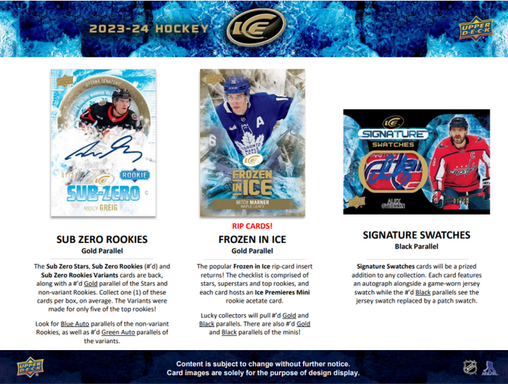 2023-2024 Upper Deck Ice Hobby Box