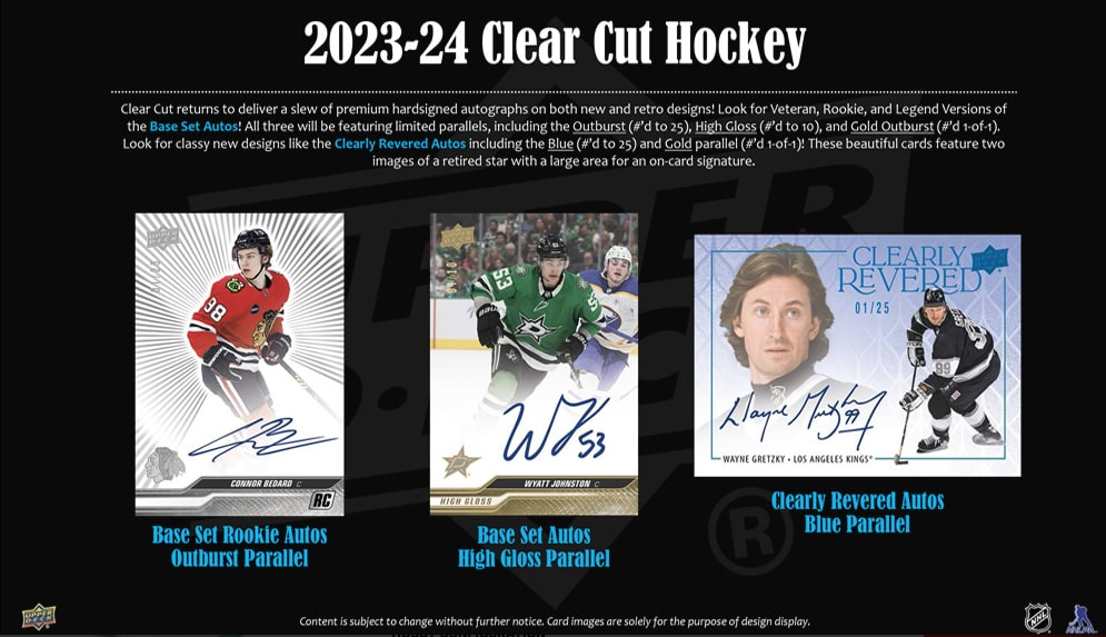 2023-24 Upper Deck Clear Cut Hobby Box