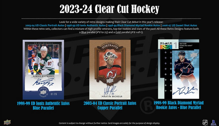 2023-24 Upper Deck Clear Cut Hobby Box