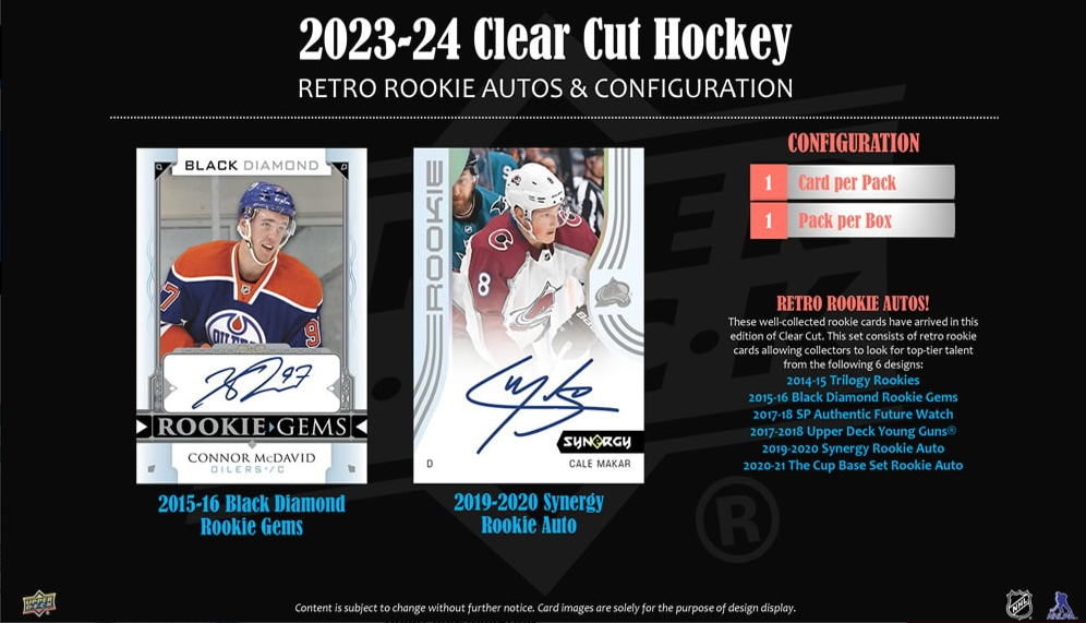 2023-24 Upper Deck Clear Cut Hobby Box