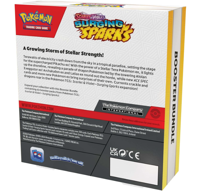 Pokémon Surging Spark Booster Bundle