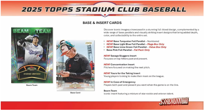 2025 Topps Stadium Club Baseball Value Blaster Box