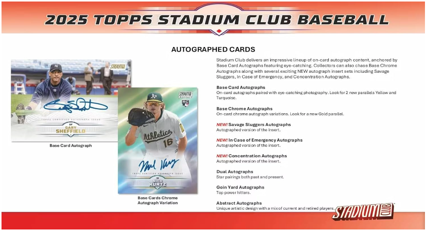 2025 Topps Stadium Club Baseball Value Blaster Box