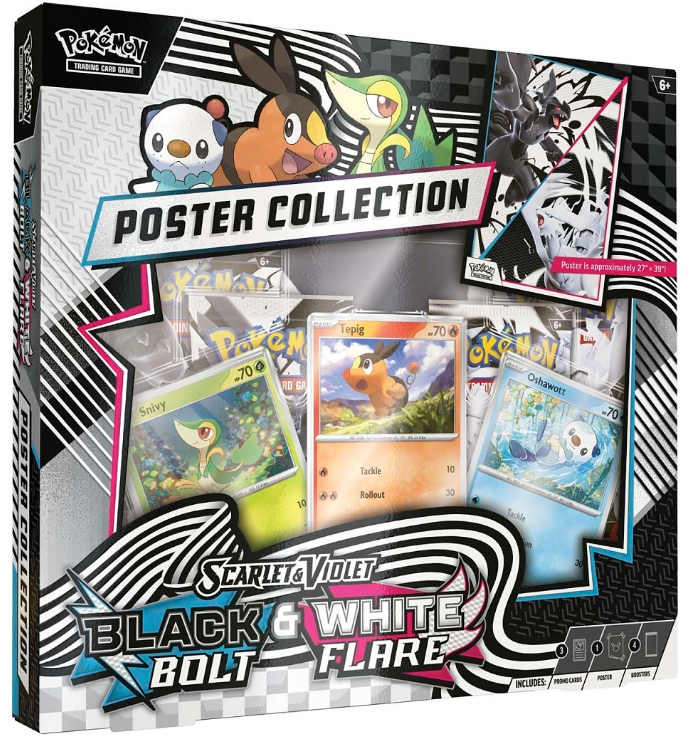 Black Bolt & White Flare Unova Poster Collection