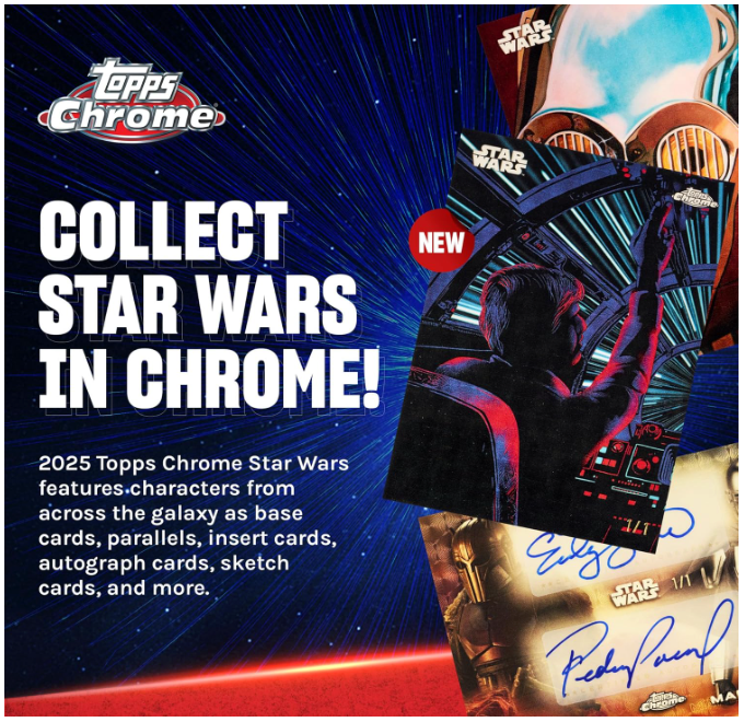 2025 Topps Chrome Star Wars Value Box