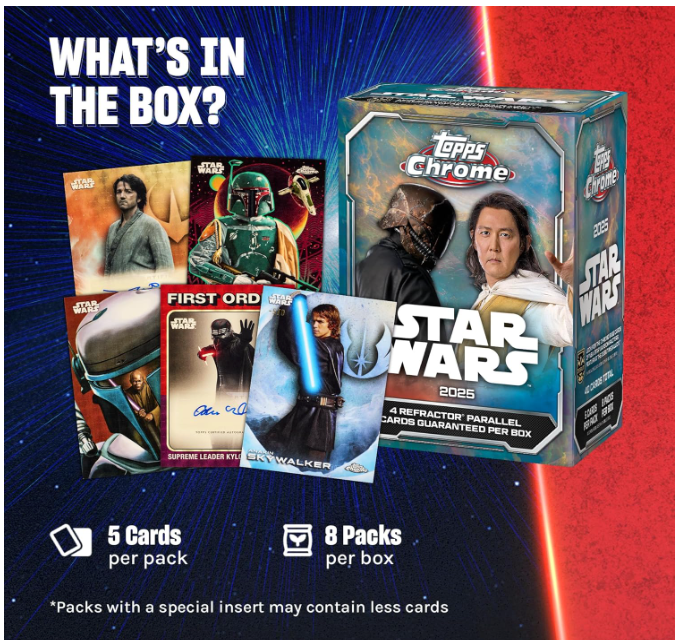 2025 Topps Chrome Star Wars Value Box