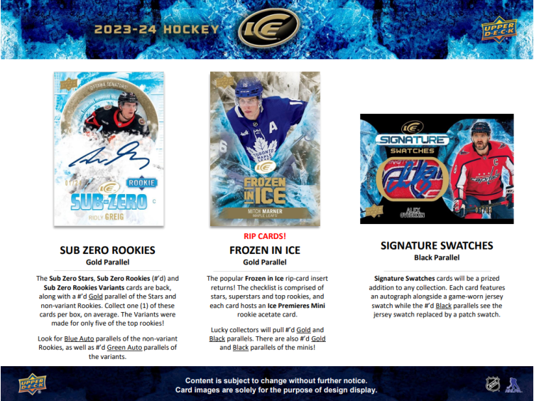 2023-24 Upper Deck Ice Hobby Box
