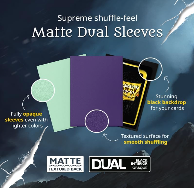 Dragon Shield 100 Matte Dual Sleeves- Gooseberry