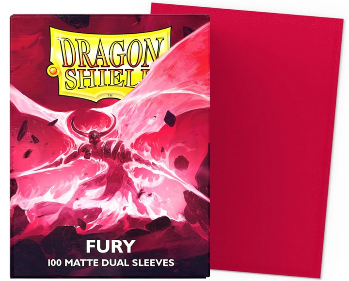 Dragon Shield 100 Matte Sleeves - Crimson