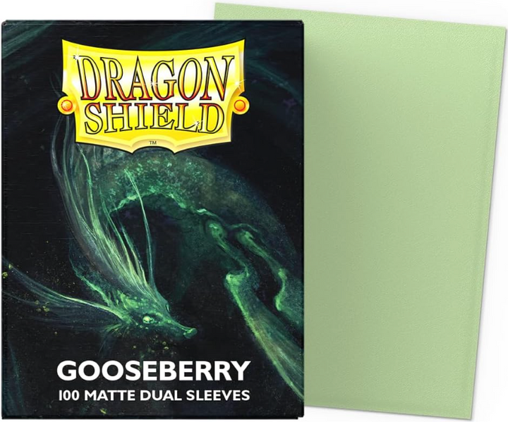Dragon Shield 100 Matte Dual Sleeves- Gooseberry