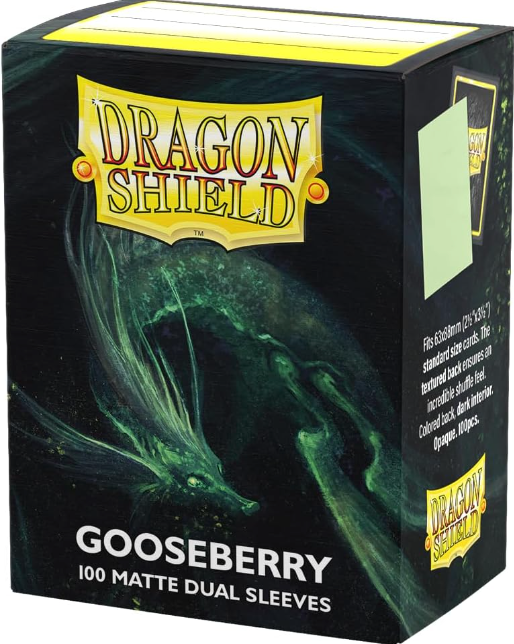 Dragon Shield 100 Matte Dual Sleeves- Gooseberry