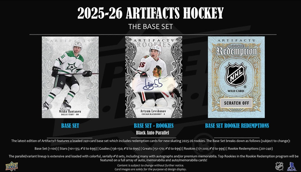 2025-26 Upper Deck Artifacts Hockey (Call For Pricing)