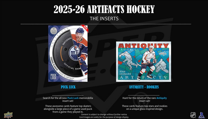2025-26 Upper Deck Artifacts Hockey (Call For Pricing)