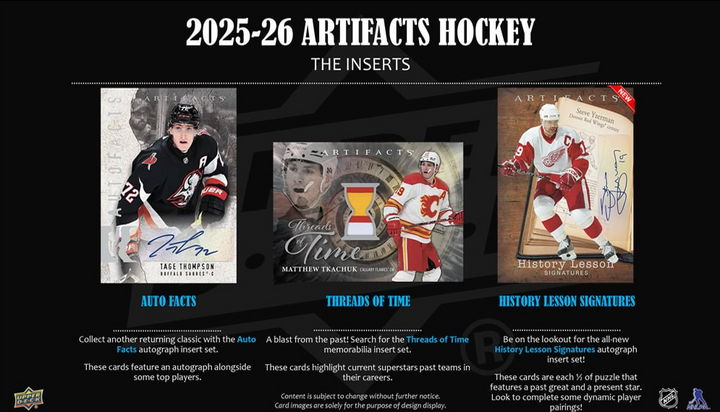 2025-26 Upper Deck Artifacts Hockey (Call For Pricing)