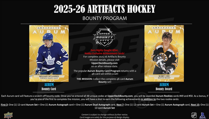 2025-26 Upper Deck Artifacts Hockey (Call For Pricing)
