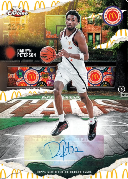 Topps Chrome McDonalds All American Basketball Mega Box