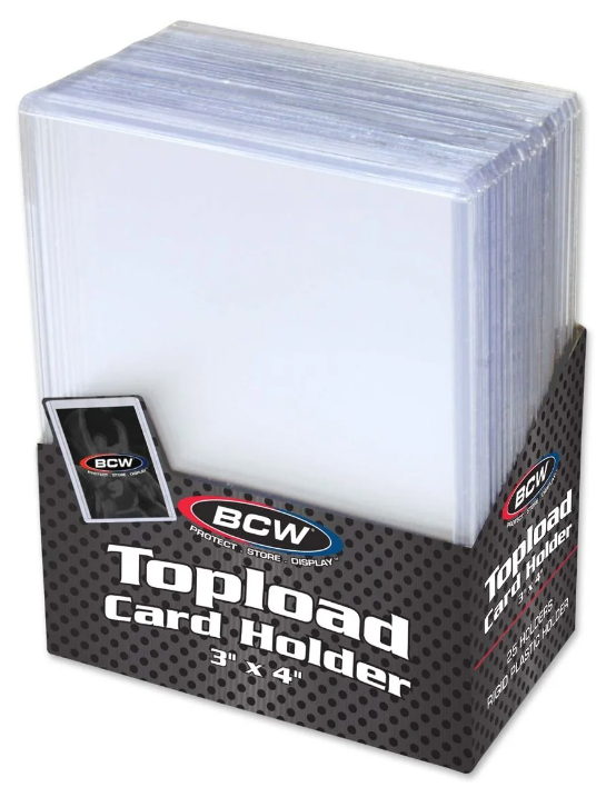 BCW Toploader Card Holder - Standard (35 pt)