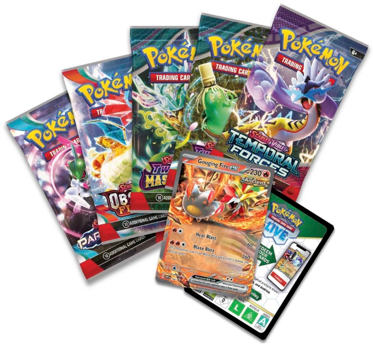 Pokémon TCG: Paradox Destinies Tin (Gouging Fire ex)