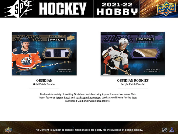 2021-22 Upper Deck SPx Hockey Hobby
