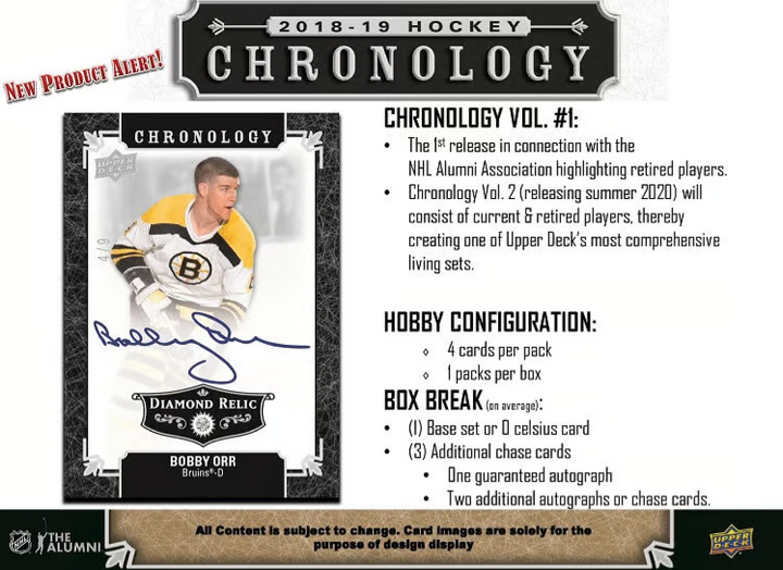 2018-19 Upper Deck -  Chronology Hockey - Volume 1
