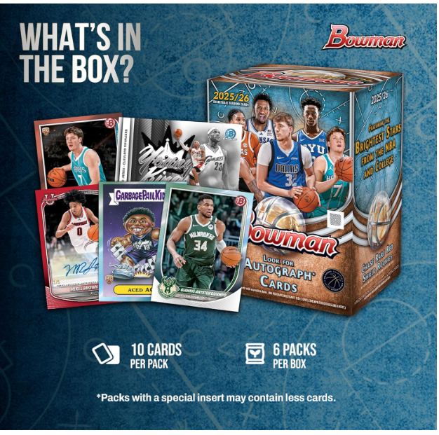 2025-26 Topps Bowman Basketball Value Box