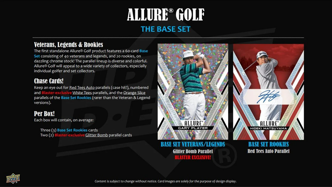 2026 Upper Deck Allure Golf Blaster Box