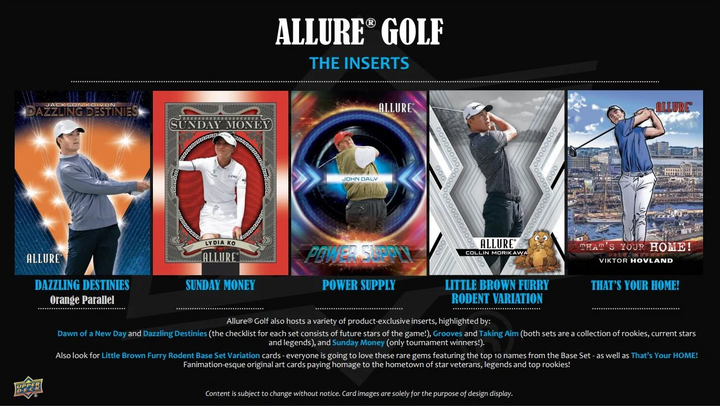 2026 Upper Deck Allure Golf Blaster Box