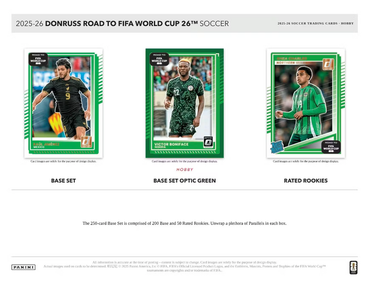 2025/26 Panini Donruss Road to FIFA World Cup Soccer Hobby Box
