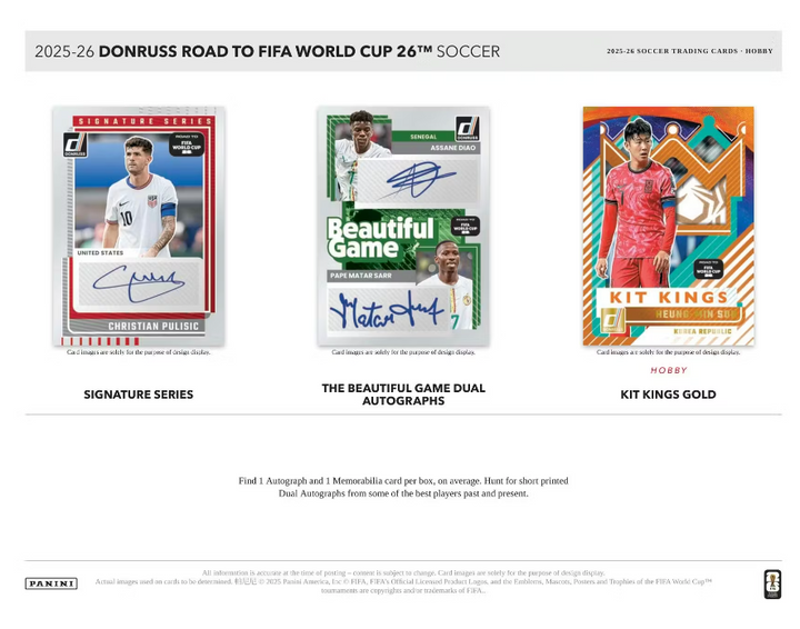 2025/26 Panini Donruss Road to FIFA World Cup Soccer Hobby Box
