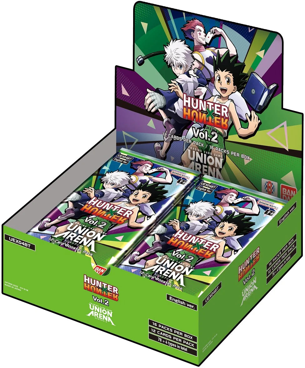 union arena hunter x hunter booster box english - UE02BT allowing fans to experience the essence of the original series through card battles.The set includes completely new Union Arena Booster Box BANDAI