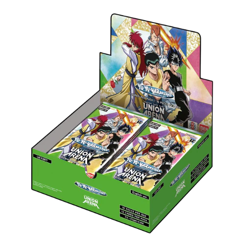 yu yu hakusho dark tournament booster box Union Arena Ghost Files reprints of key cards from the original Yu Yu Hakusho set and much more Union Arena yu yu Hakusho