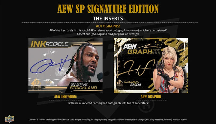 2025 Upper Deck AEW SP Signature Edition (Call For Pricing)