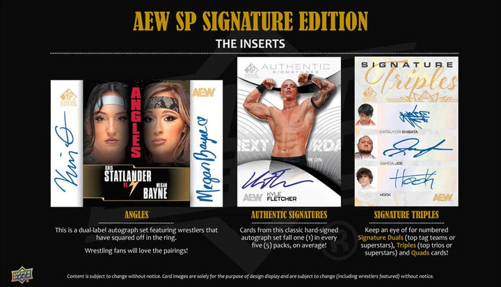 2025 Upper Deck AEW SP Signature Edition (Call For Pricing)