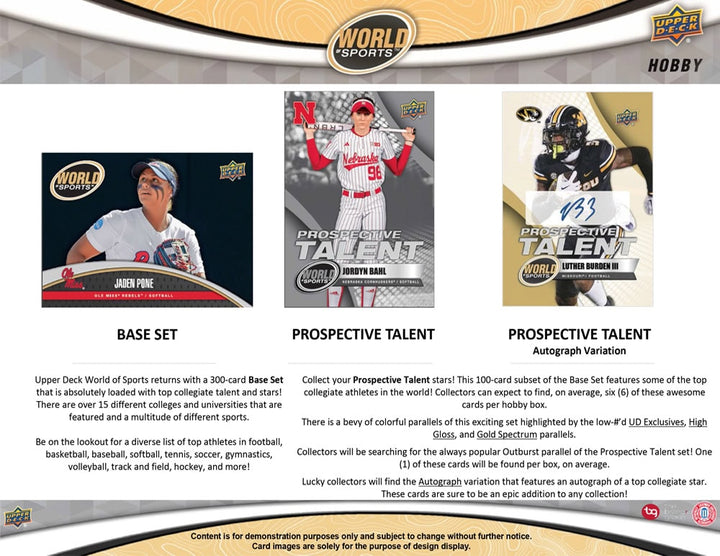 Upper Deck World of Sports Hobby Box (Call For Pricing)