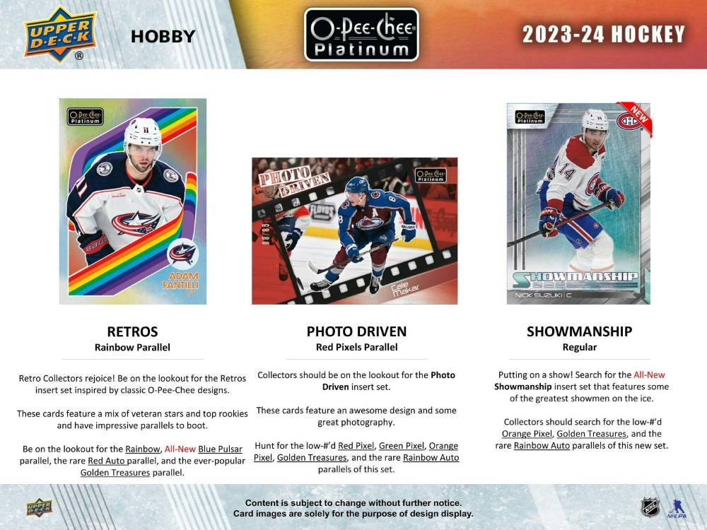 2023-24 Upper Deck O-Pee-Chee Platinum Hockey Blaster Box