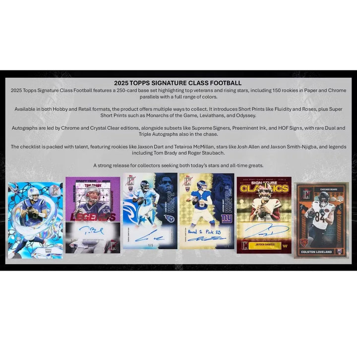 2025 Topps Signature Class Football Mega Box