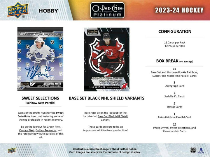 2023-24 Upper Deck O-Pee-Chee Platinum Hockey Blaster Box
