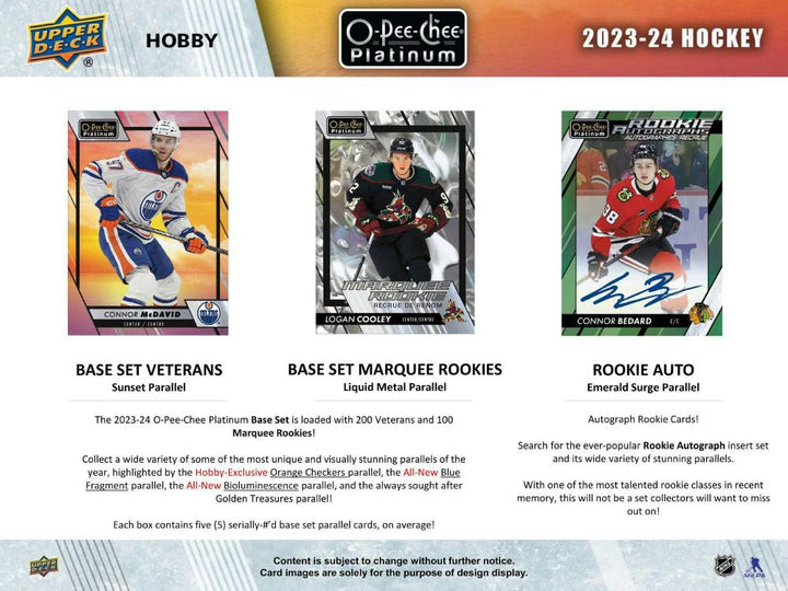2023-24 Upper Deck O-Pee-Chee Platinum Hockey Blaster Box