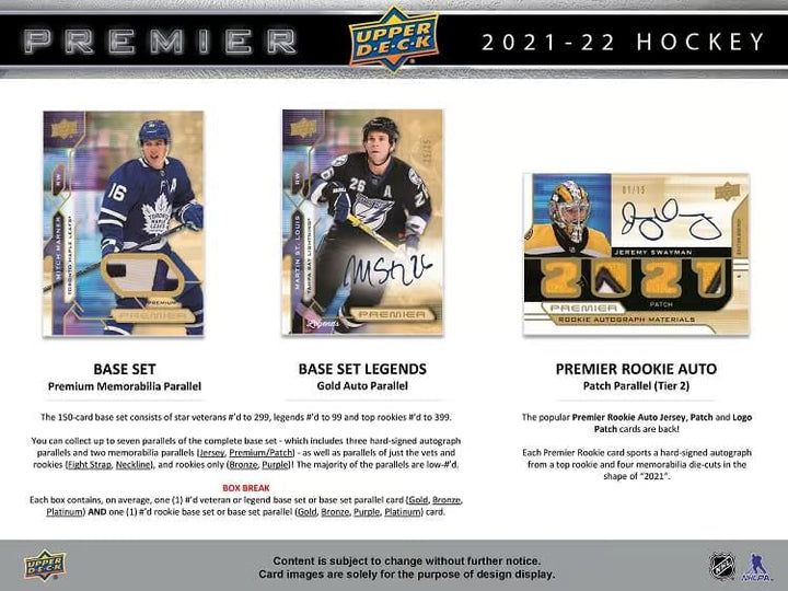 2021-22 Upper Deck Premier Hockey