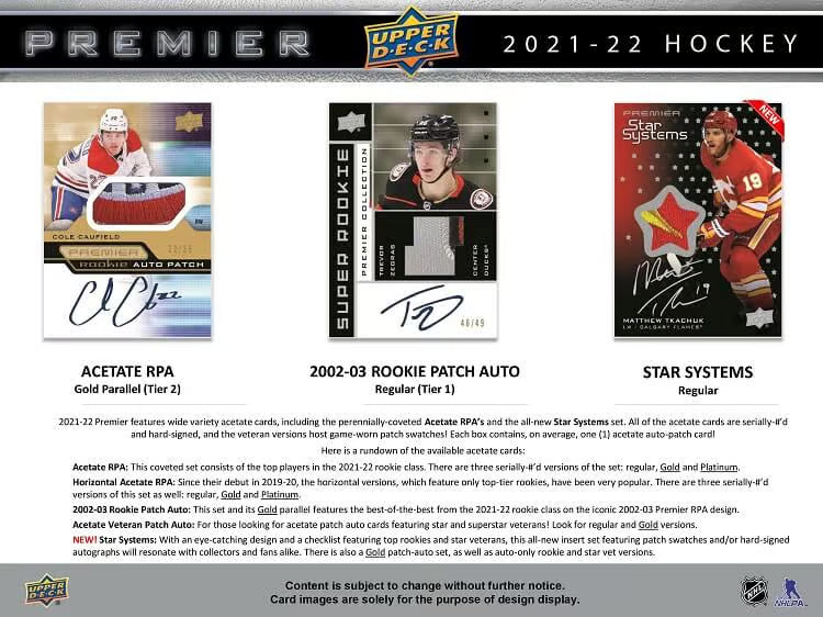 2021-22 Upper Deck Premier Hockey